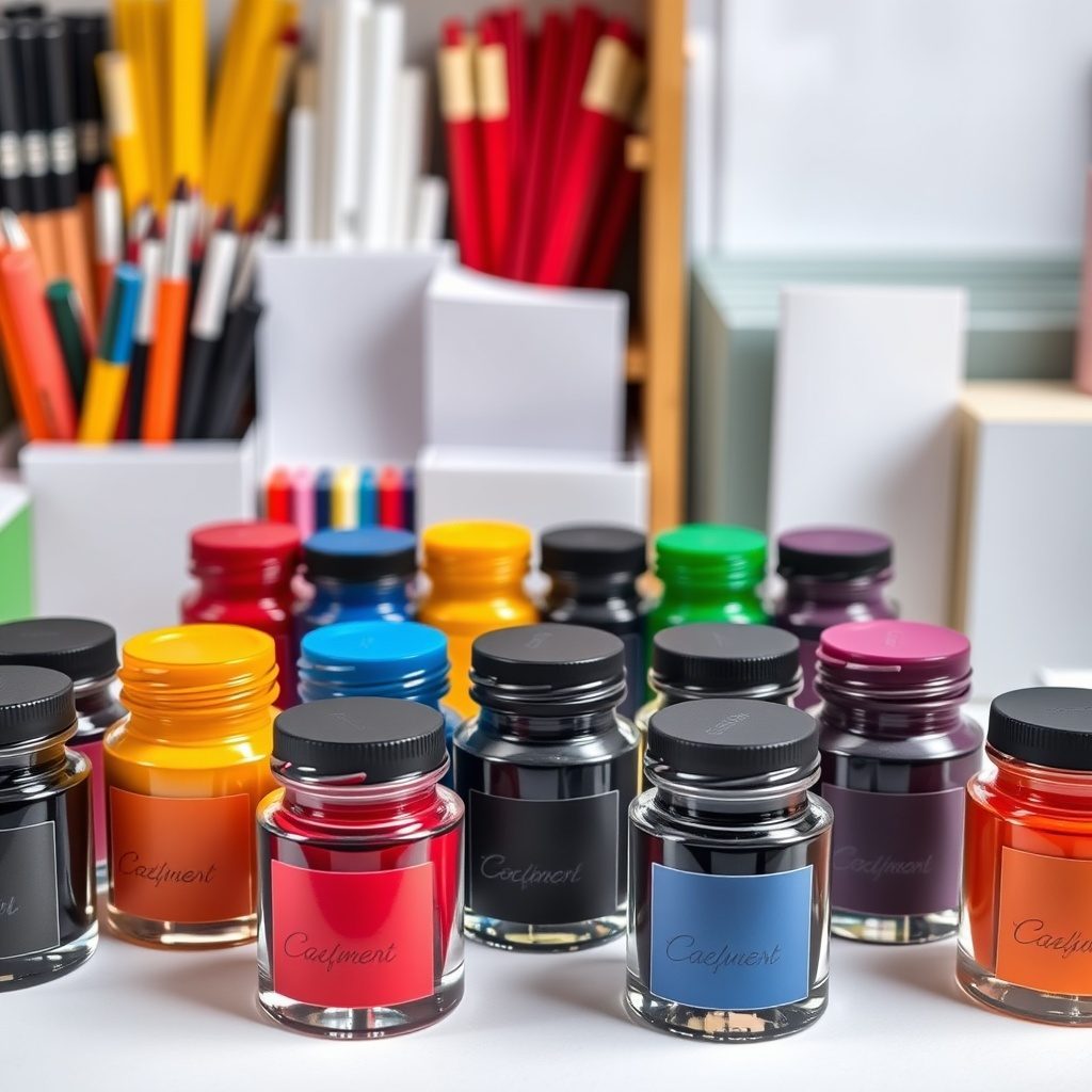 Pen inks display