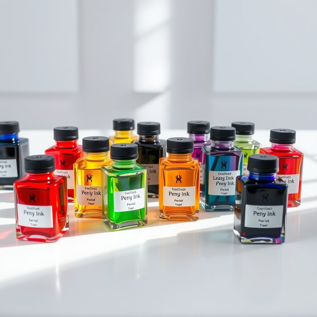 Variety of pen inks